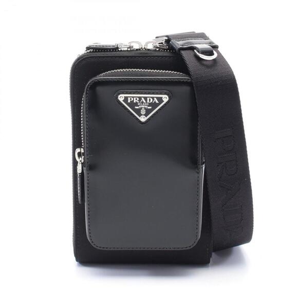 PRADA Black Leather Shoulder Bag - Picture 1 of 5